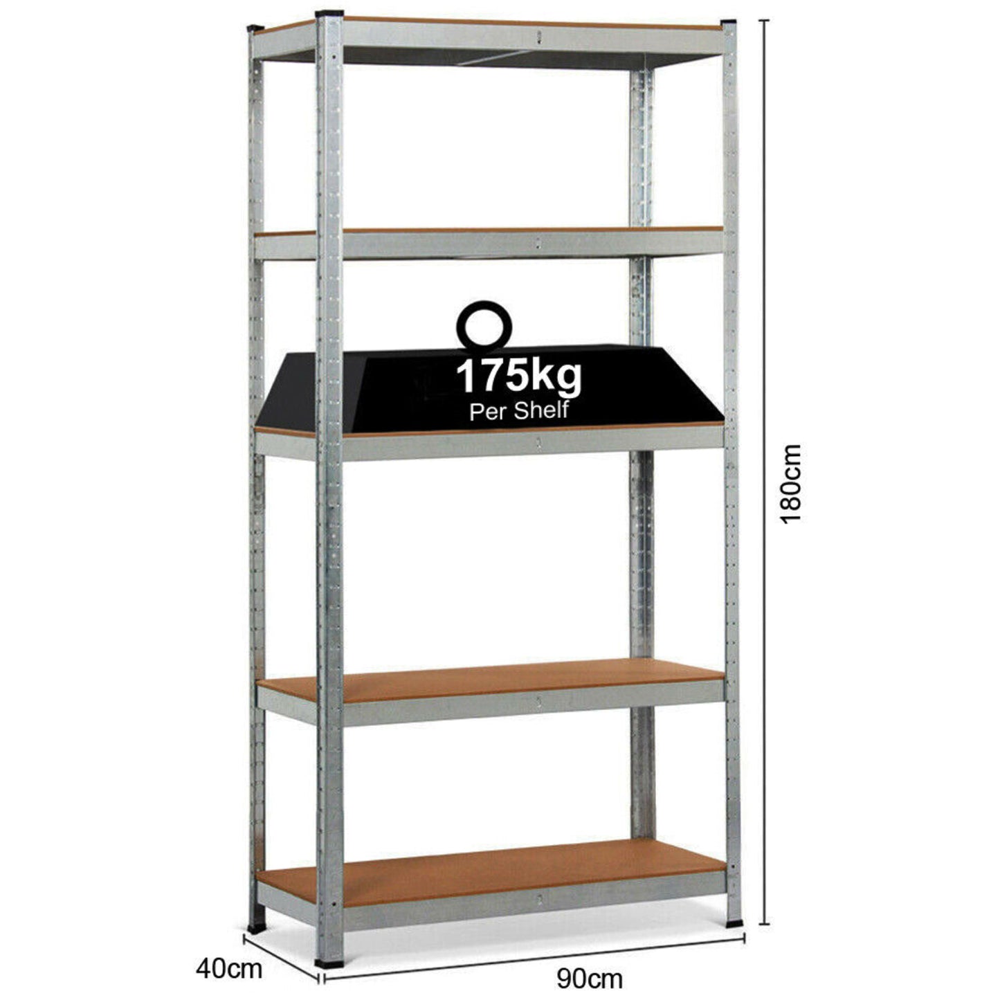 Heavy Duty Garage Shelving Storage Shelves 5 Tier Racking Shelf