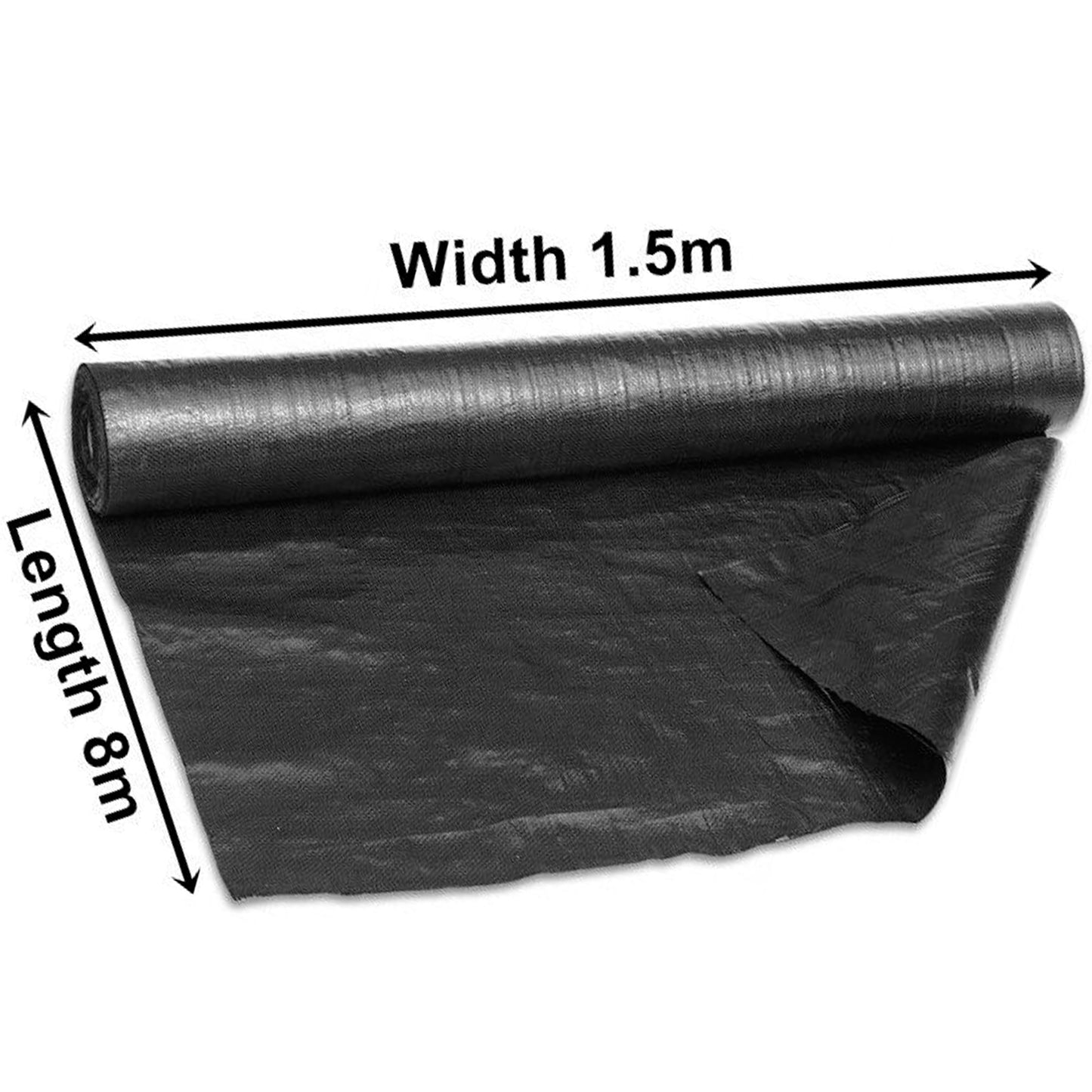 Extra Heavy Duty Weed Control Fabric Membrane Ground Cover 100gsm