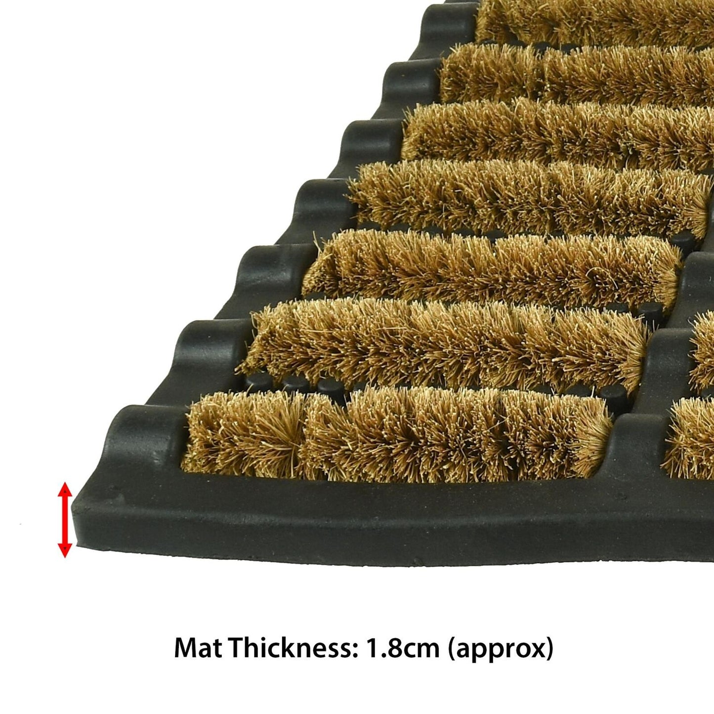 Outdoor Indoor Anti Slip Doormat Heavy Duty Welcome Entrance Coir Door Mat