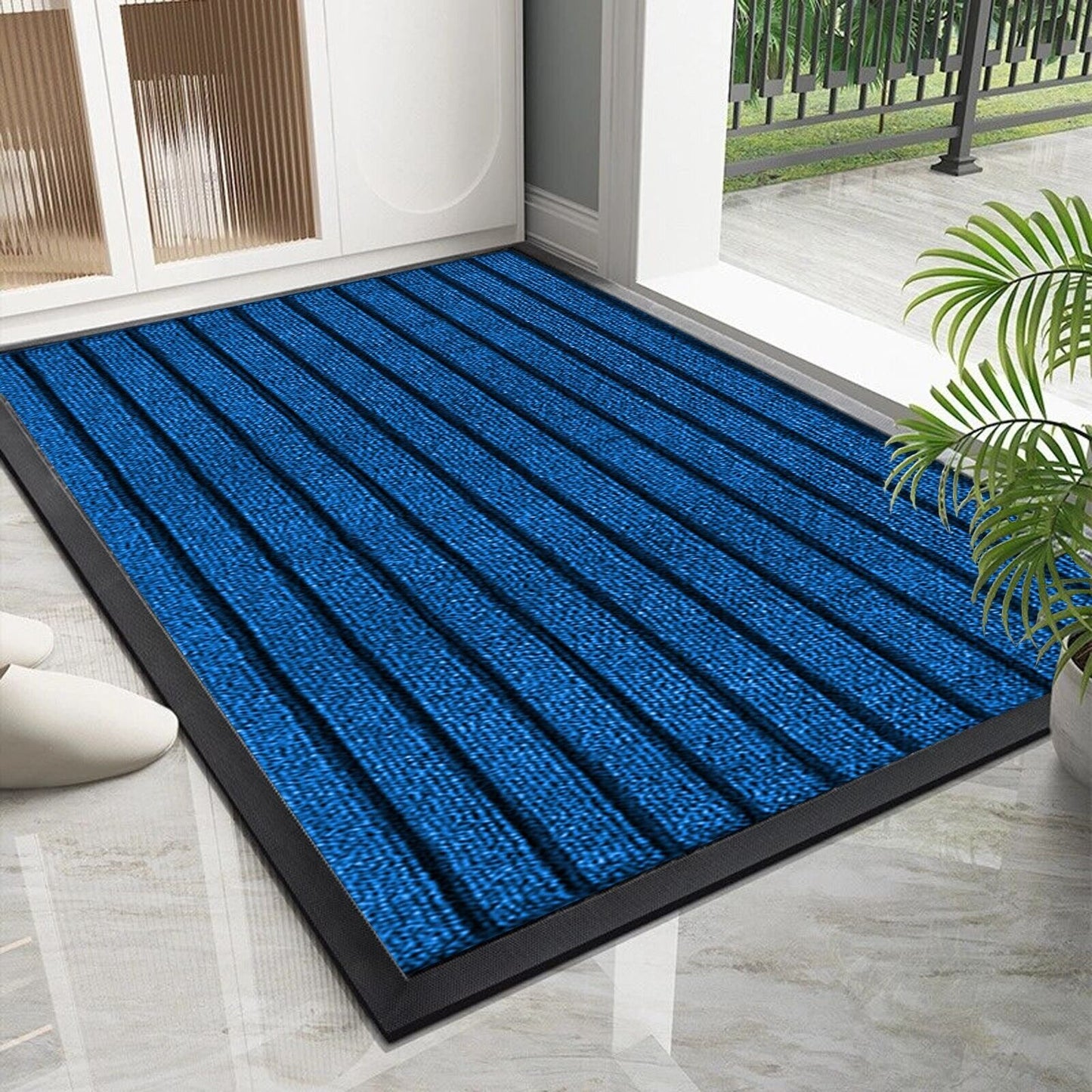 Heavy Duty Door Mat Non Slip Washable Rug Mat Indoor Outdoor Entrance Mat
