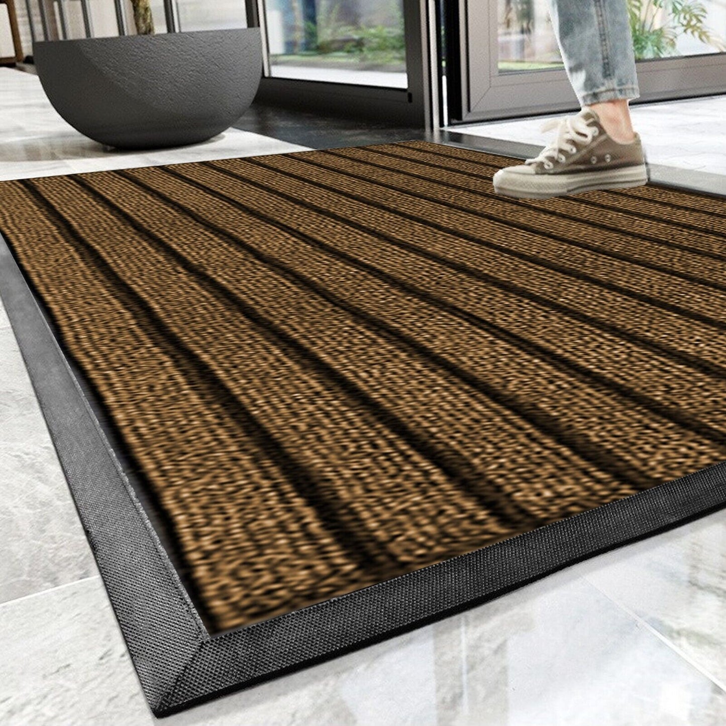 Heavy Duty Door Mat Non Slip Washable Rug Mat Indoor Outdoor Entrance Mat