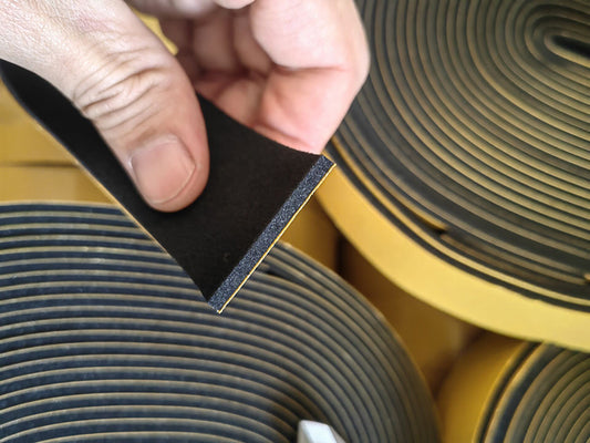 Self Adhesive Solid Neoprene Rubber Strip Gasket Sheet Self Adhesive Weatherstrip