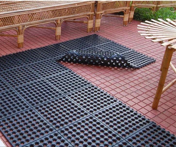 Playground Safety Mat Interlocking Grass Rubber Mat Gateway Golf Course